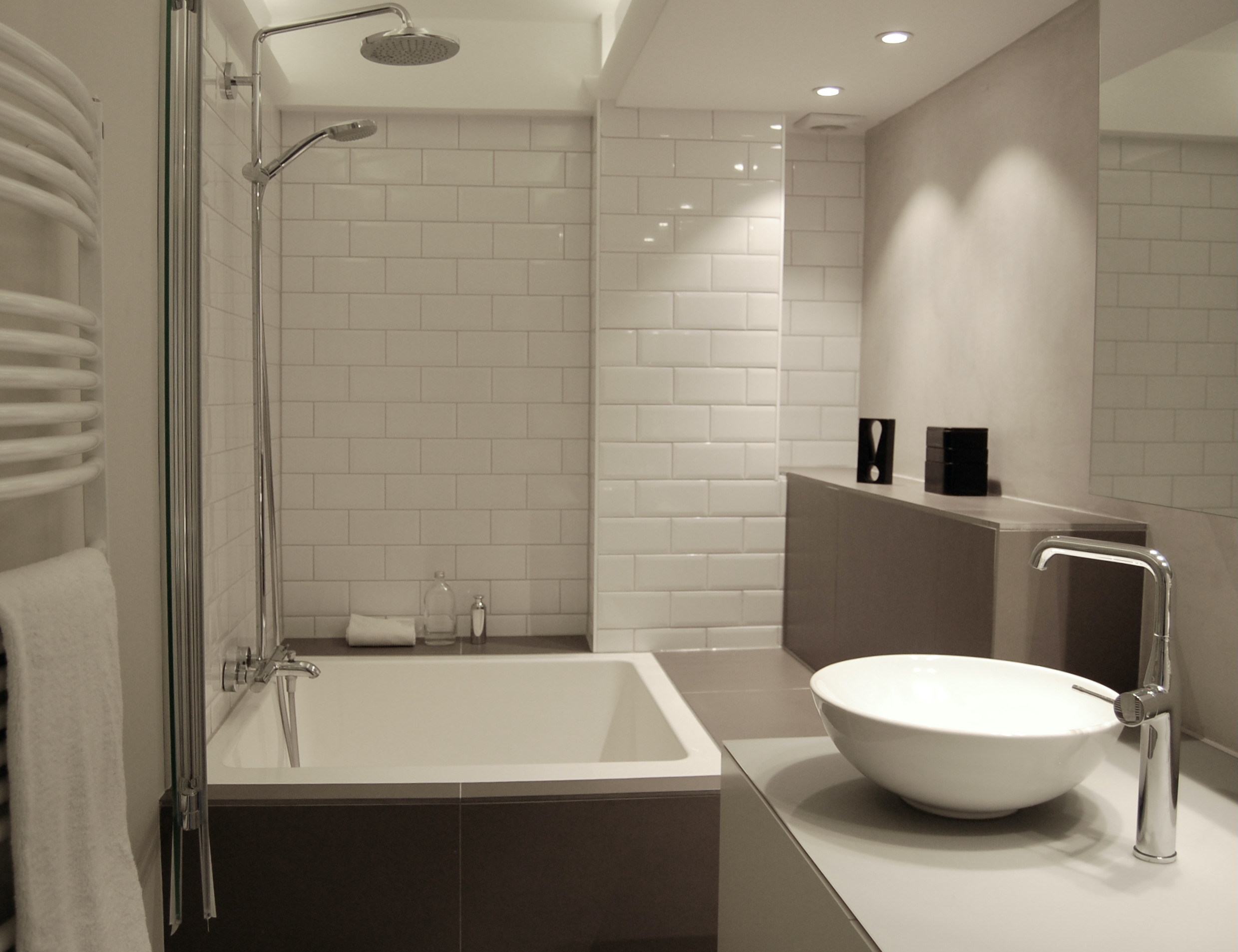 Bath/shower room with Japanese influence in Brussels, Belgium | British ...